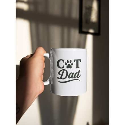 Cat Dad feliratos bögre