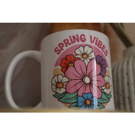 Spring vibes tavaszi bögre