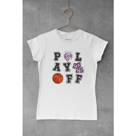 Női playoff szurkolói fehér póló játékos playoff felirattal